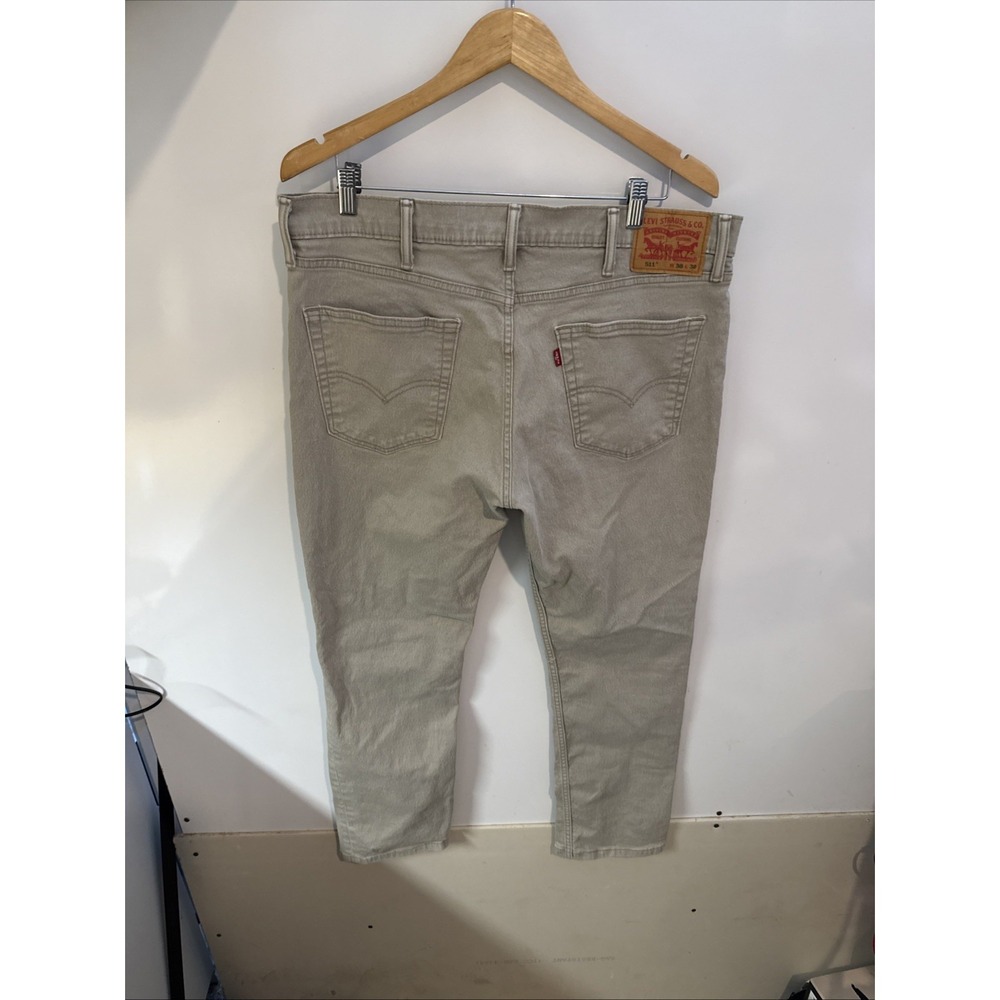 Levis 511 Jeans Mens 38x29 Slim 5 Pockets Tan